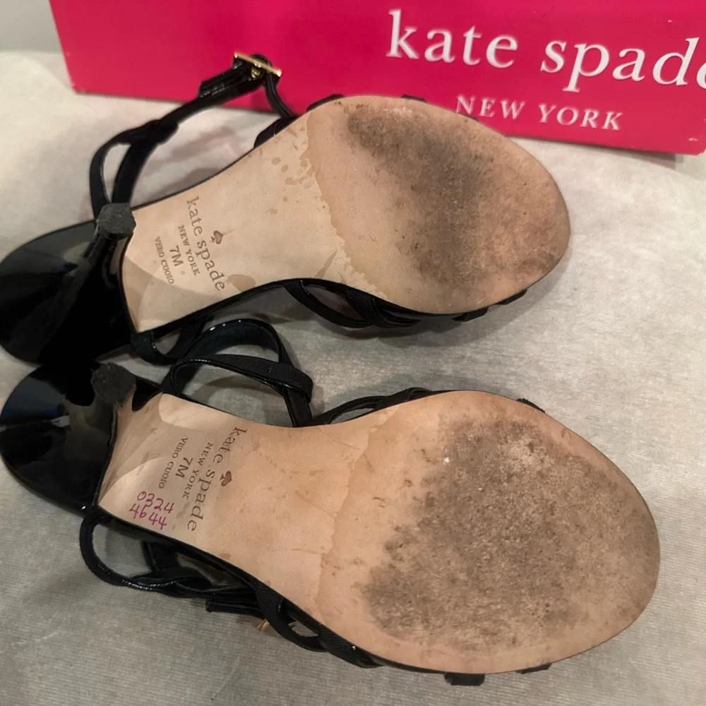 kate spade black canvas